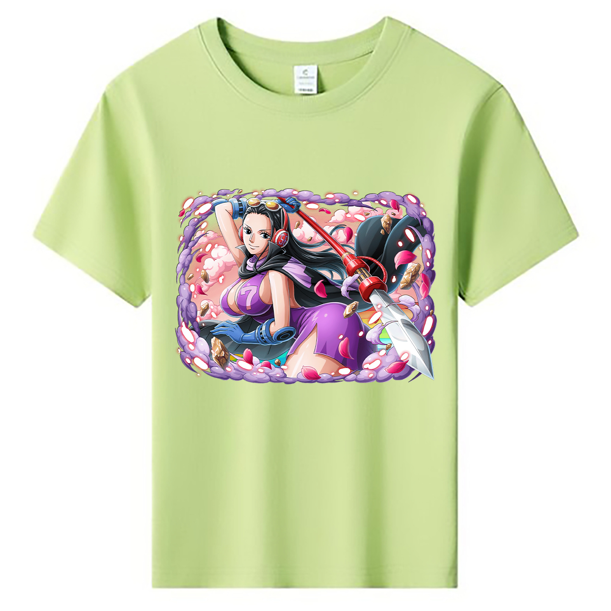 ワンピース ニコ・ロビン ONE PIECE Nico Robin 綿100％キッズTシャツ（フロントプリント）